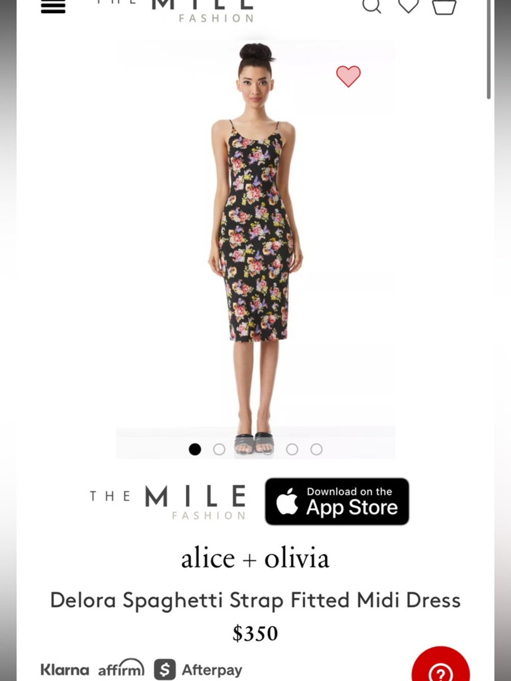 Alice and Olivia midi stretch dress
